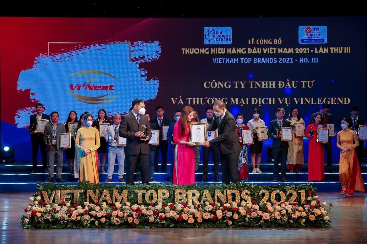 Natunest trong lễ trao giải Vietnam Top Brands 2021