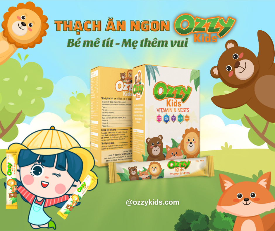 Thạch Ozzy kids - sản phẩm đầu tay dành cho trẻ em từ nhà Ozzy