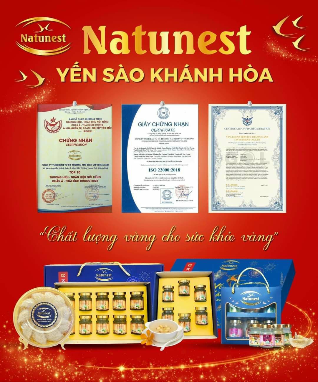Natunest - chất lượng vàng cho sức khỏe vàng
